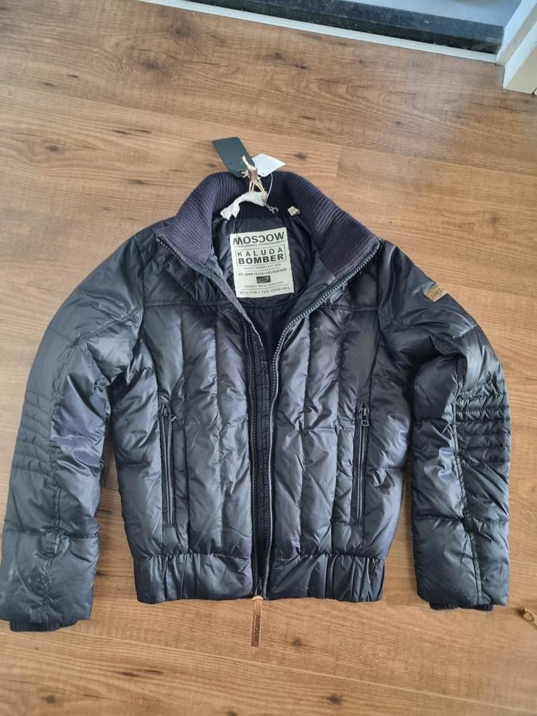 Moscow winterjas bomber donsjas mt 152 nieuw navy, Ophalen of Verzenden, Nieuw, Meisje, Jas