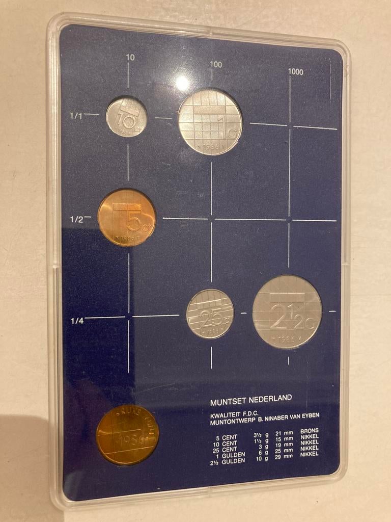 Nederlandse plastic Muntset uit het jaar 1986., Postzegels en Munten, Munten | Nederland, Ophalen of Verzenden, Koningin Beatrix