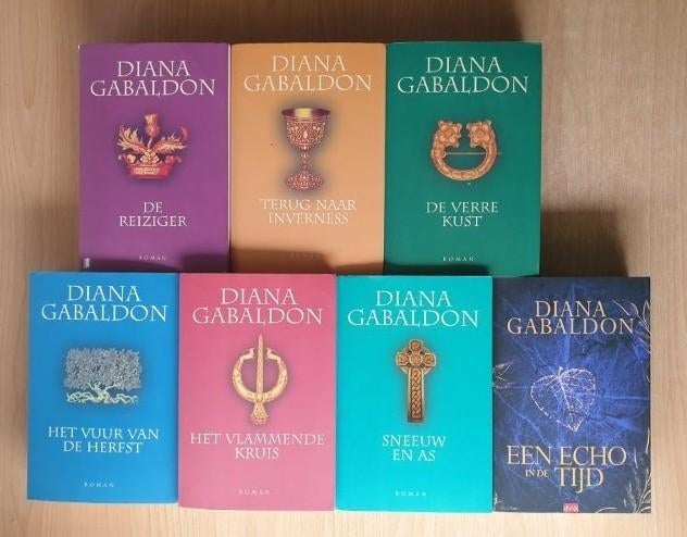 Diana Gabaldon - Reiziger 1 t/m 7, Ophalen of Verzenden, Gelezen, Diana Gabaldon