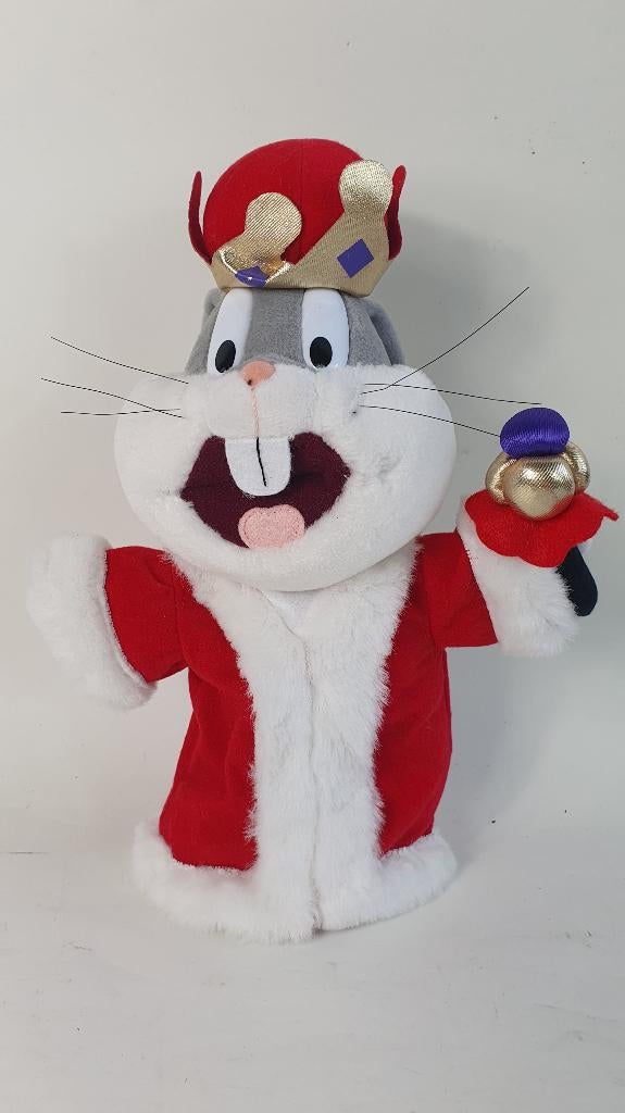 Bugs Bunny handpop Koning, King Arthur. 30 cm. 8A11, Tweedehands verkoop, Tweedehands verkoop, Gebruikt, Overige typen