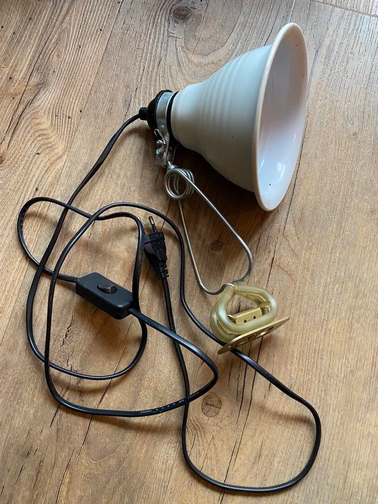 Bureaulamp met knijper, Ophalen of Verzenden, Gebruikt, Metaal