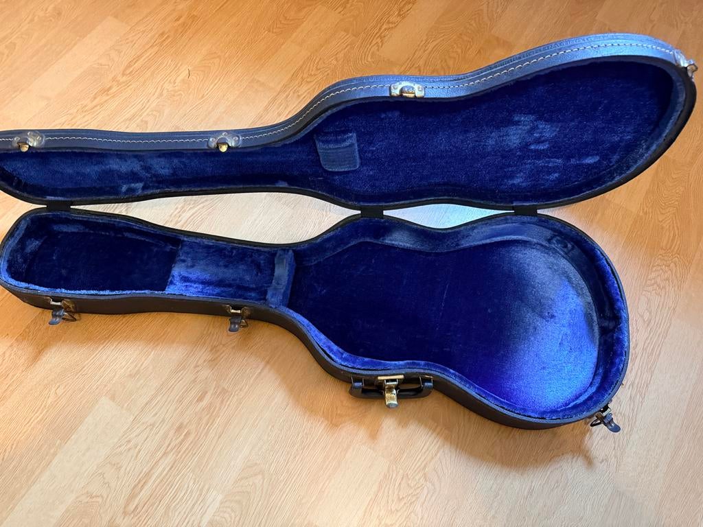 Vintage Gibson Gitaarkoffer 1958 usa excelsior stamford conn, Ophalen of Verzenden, Gebruikt, Solid body, Gibson