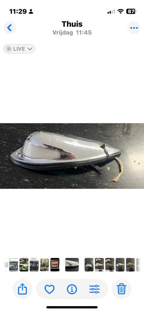 Harley Davidson Spatbord Lamp Zijspan, Ophalen, Gebruikt, Overige typen, Overige merken