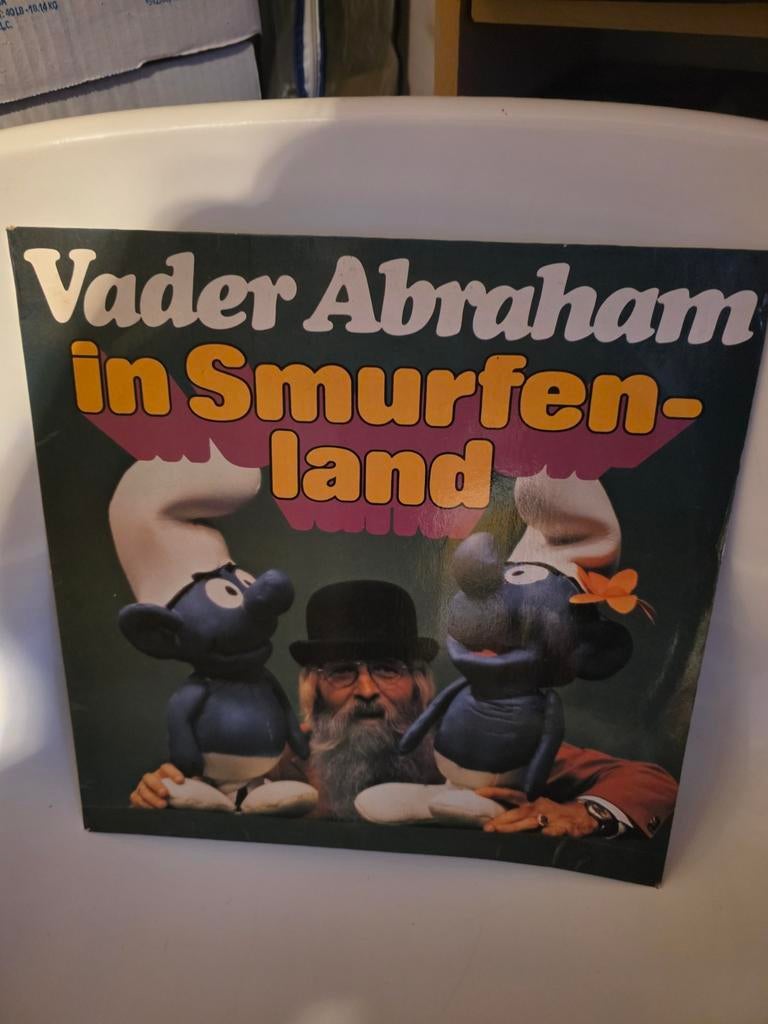 Diverse smurfen singeltjes en lp's met Vader Abraham, Ophalen of Verzenden, Gebruikt, Overige formaten, Levenslied of Smartlap