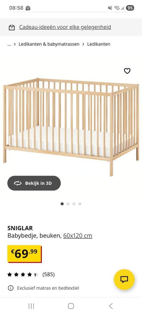 3x houten ledikant, Ophalen, Zo goed als nieuw, Minder dan 140 cm, Minder dan 70 cm