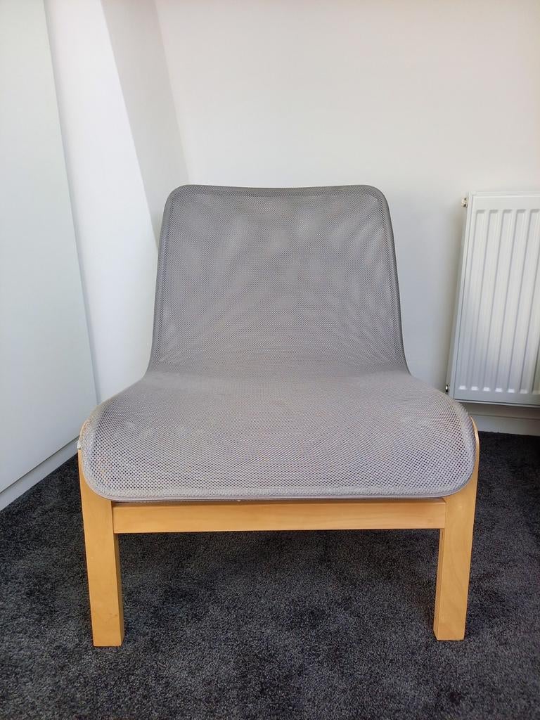 Stoel Ikea design grijs/hout, Ophalen, Ikea design, Zo goed als nieuw, Eén