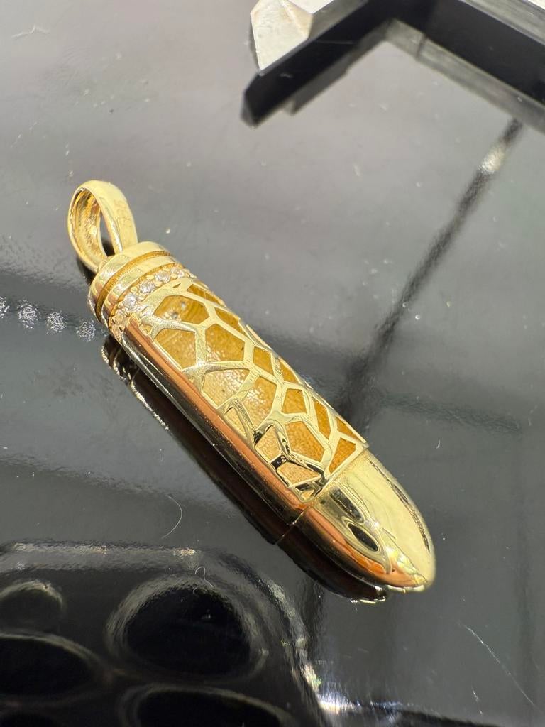 Prachtige 14 karaats gouden kogel hanger, Ophalen of Verzenden, Nieuw, Goud, Goud