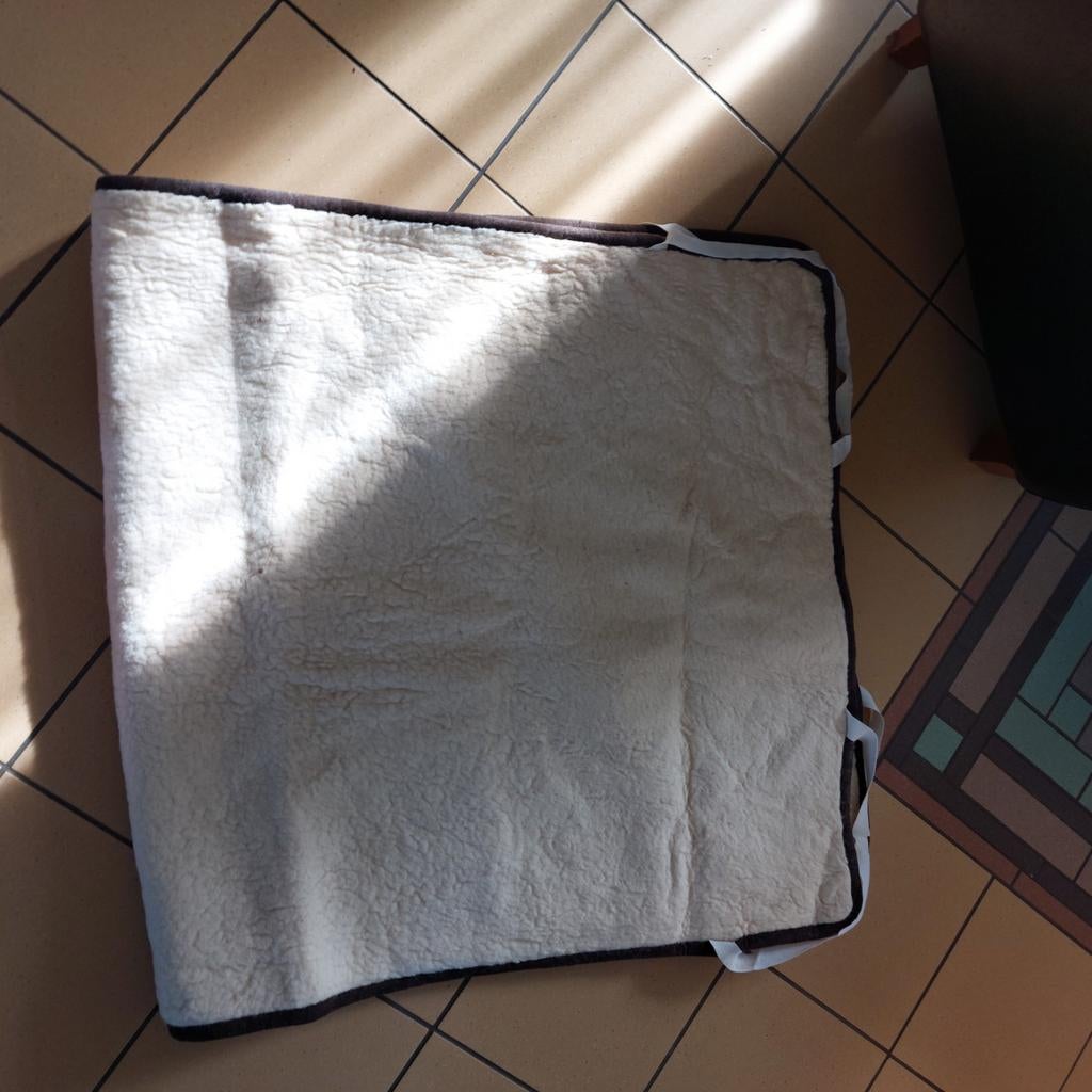 Merino lamswollen onderdeken. 1 persoon, Huis en Inrichting, Slaapkamer | Beddengoed, Ophalen of Verzenden, Zo goed als nieuw