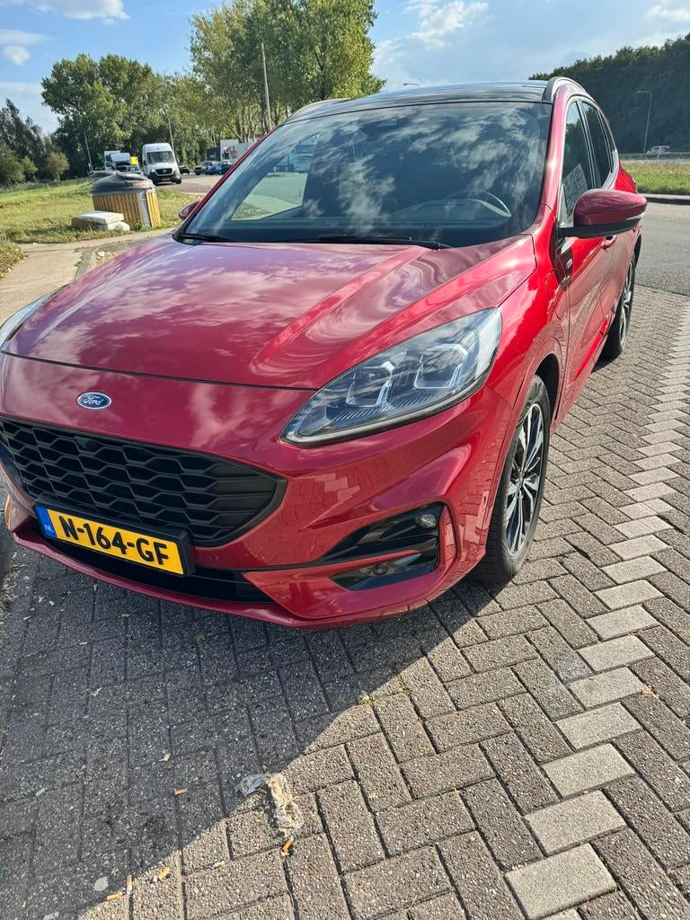 Ford Kuga 2.5 Phev E-cvt 225pk 2020 Rood, Auto's, Ford, Particulier, Kuga, ABS, Achteruitrijcamera, Adaptieve lichten, Adaptive Cruise Control