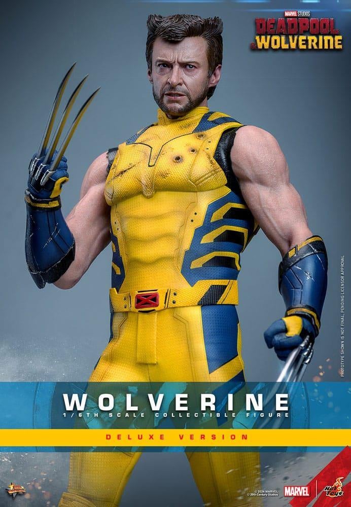 Hot Toys Deadpool & Wolverine 1/6 Deluxe Version 31 cm, Ophalen of Verzenden, Zo goed als nieuw
