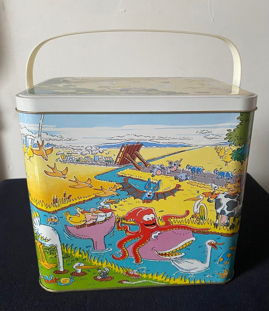 Blik van wasmiddel All 25 jaar met hengsel., Ophalen of Verzenden, Zo goed als nieuw, Overige, Overige merken