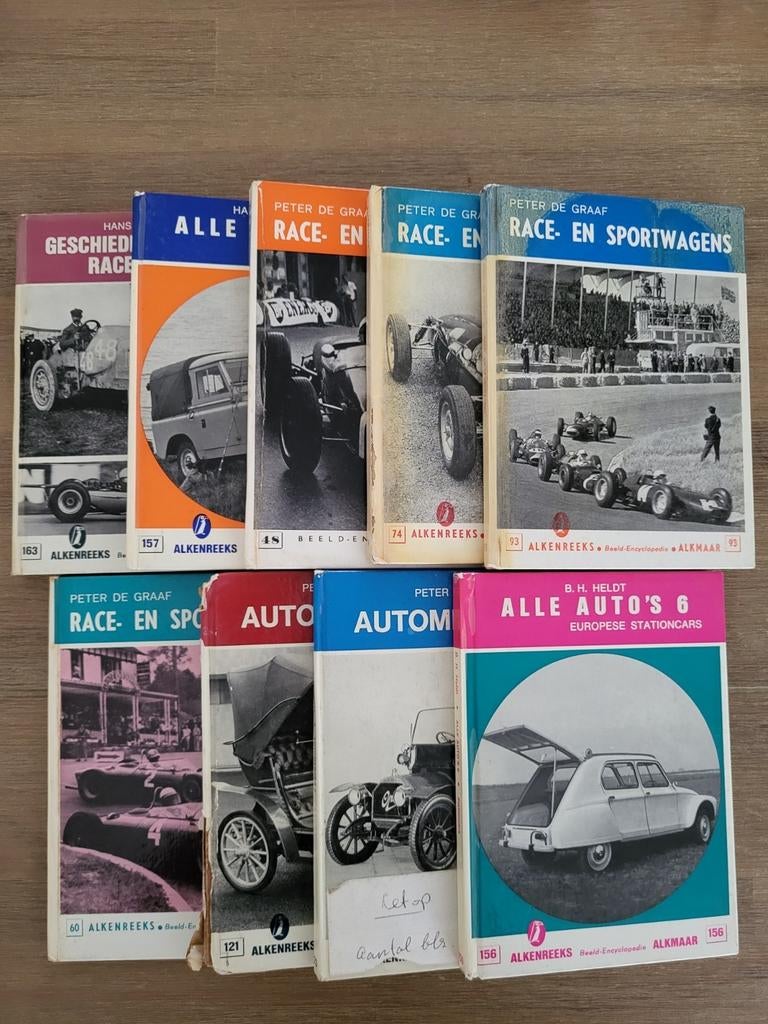 9 Autoboekjes uit Alkenreeks, Boeken, Ophalen of Verzenden, Gelezen