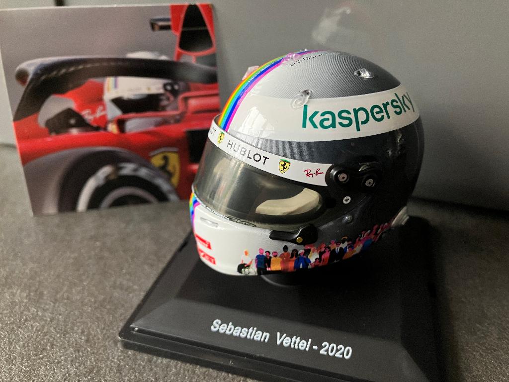 ✅ Sebastian Vettel 1:5 helm 2020 Turkish GP Ferrari SF1000, Ophalen of Verzenden, Nieuw, Formule 1