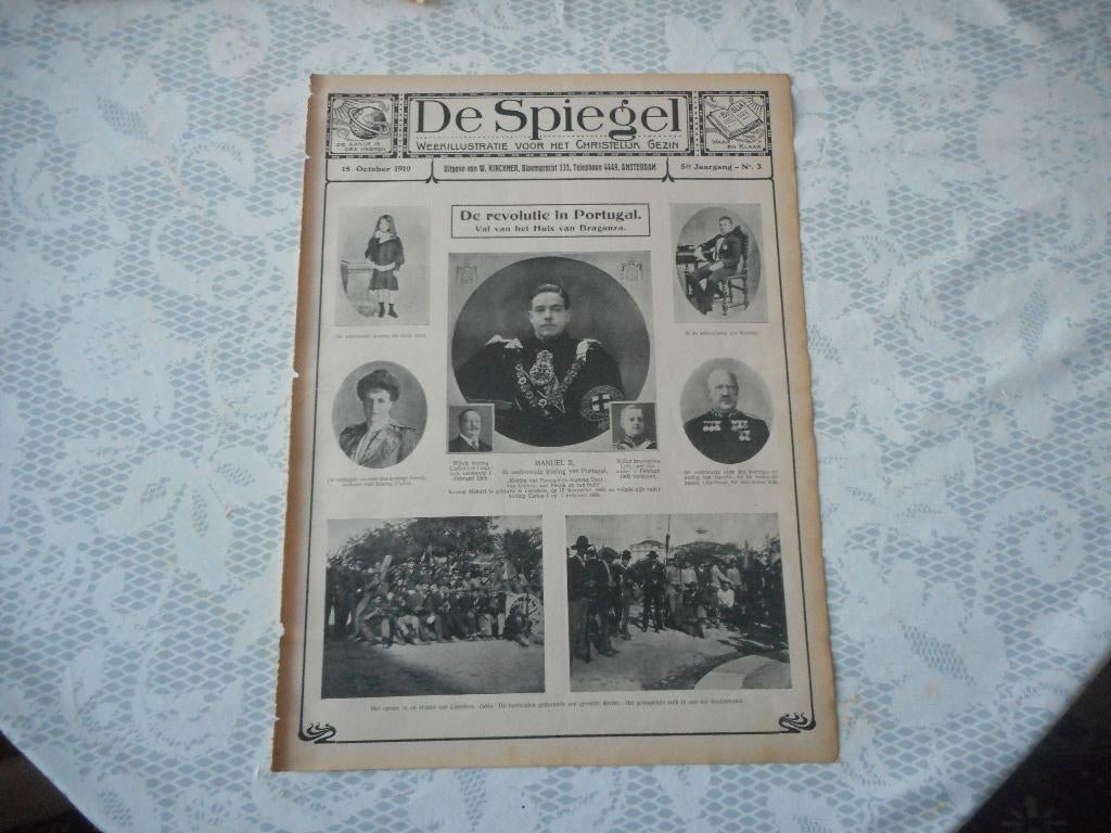 Portugal. Revolutie. Val Huis Braganza. 1910., Ophalen of Verzenden, Gebruikt, Overige typen