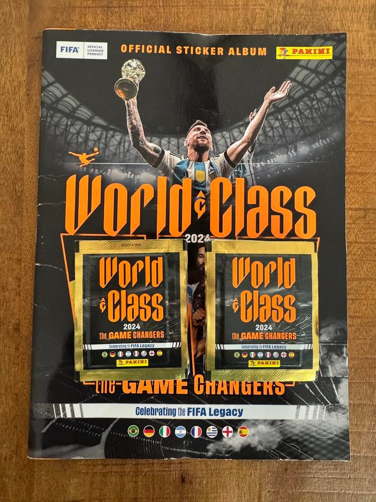 Panini World Class 2024 stickers pakjes zakjes, Ophalen of Verzenden, Nieuw, Buitenlandse clubs, Poster, Plaatje of Sticker