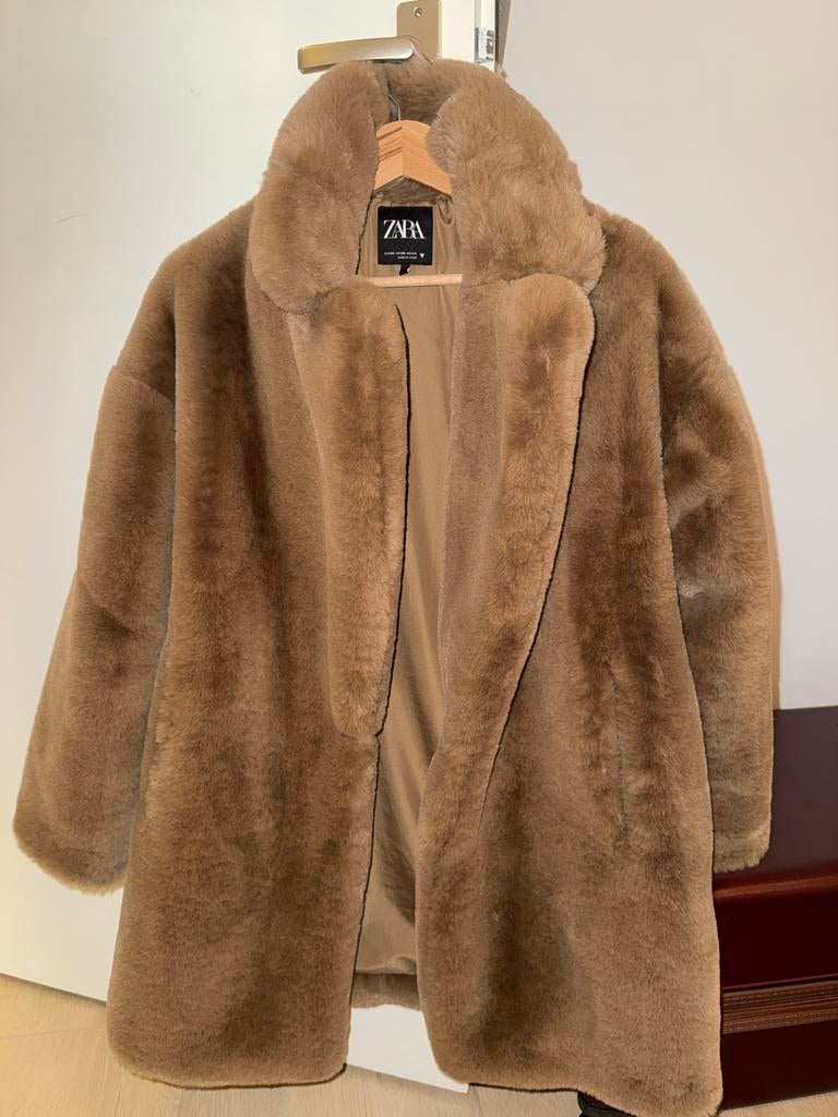 Zara jas bruin, Ophalen of Verzenden, Zo goed als nieuw, Maat 34 (XS) of kleiner, Bruin