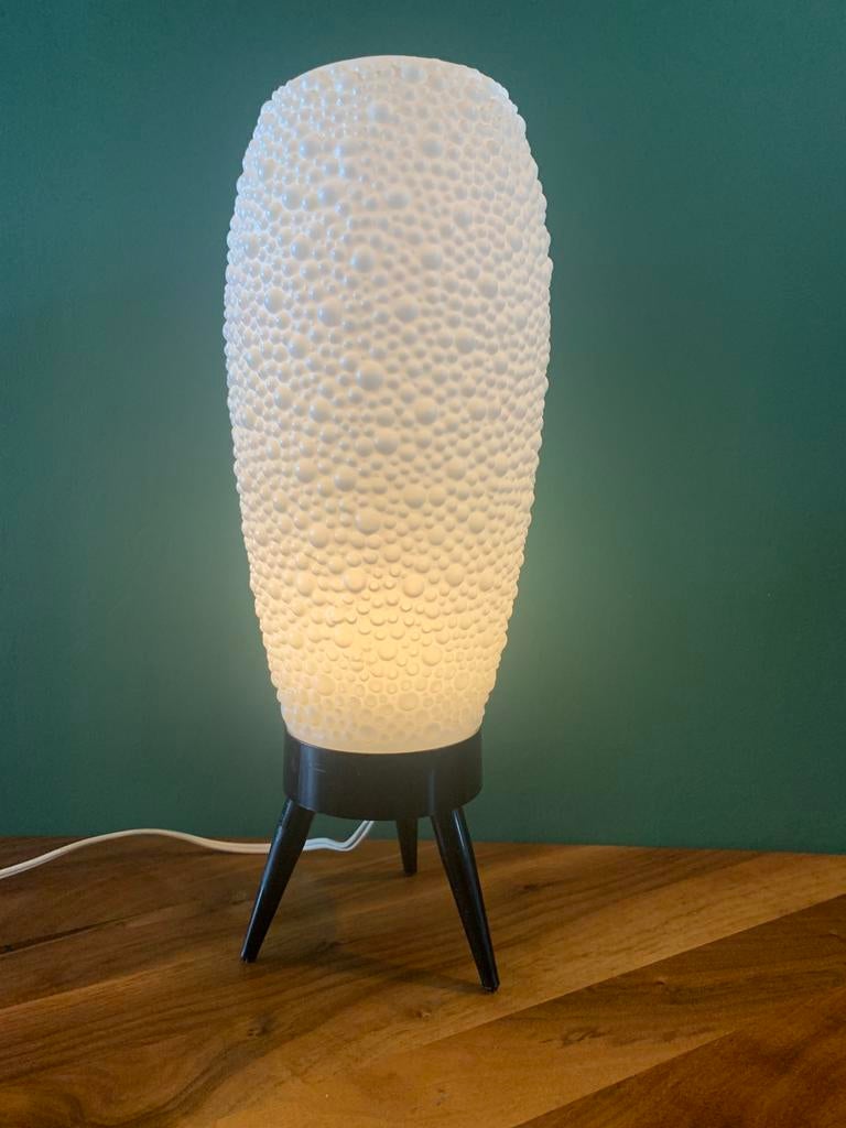 Vintage Bijenkorf tafellamp, Ophalen, Overige materialen, Gebruikt, 60 ties