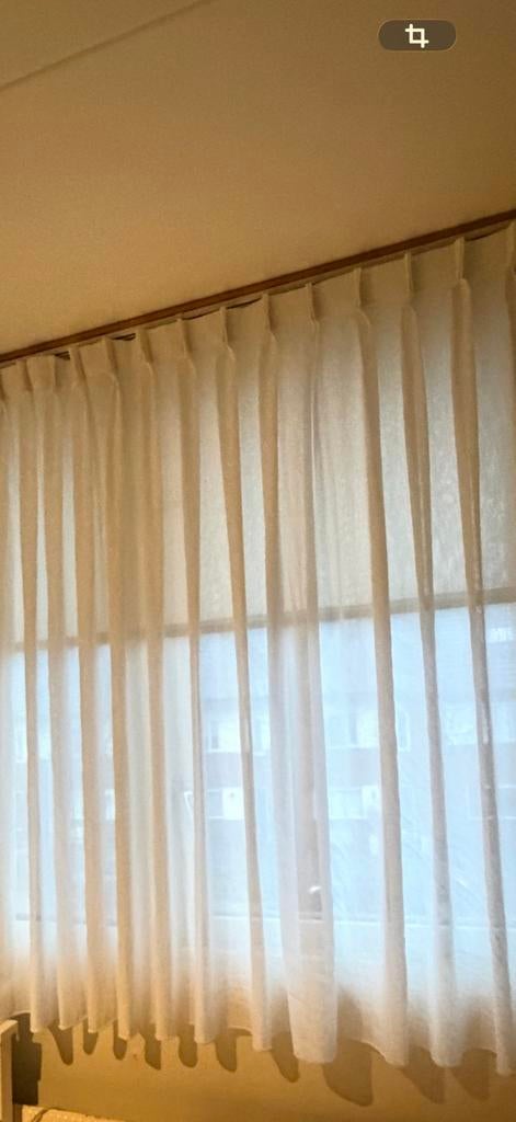 Mooie vitrage, 200 cm of meer, 150 tot 200 cm, Ophalen of Verzenden, Zo goed als nieuw