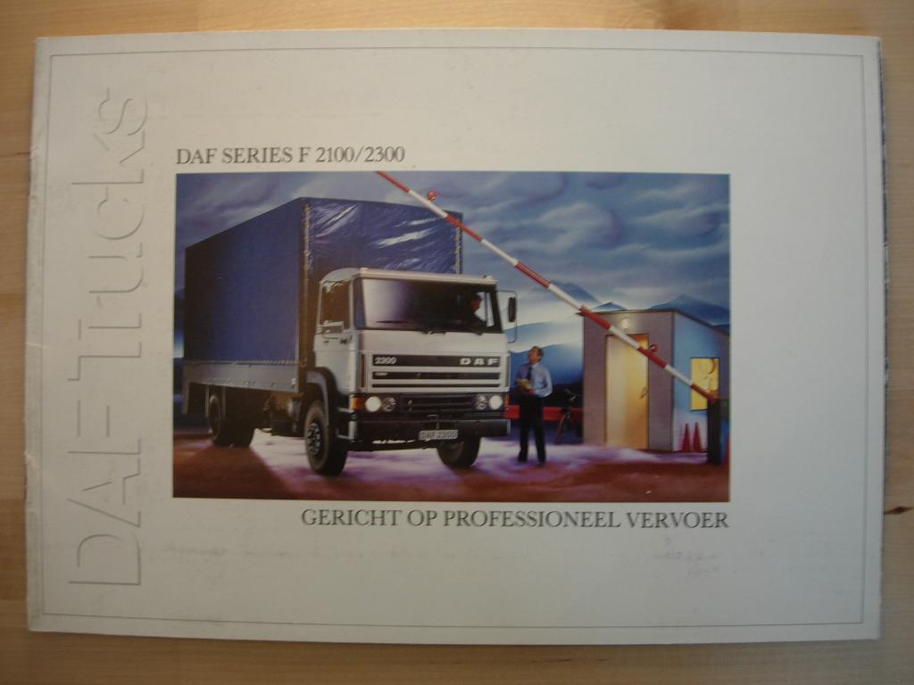DAF 2100 / 2300 Brochure ca 1987, Ophalen of Verzenden, Zo goed als nieuw, Overige merken, DAF