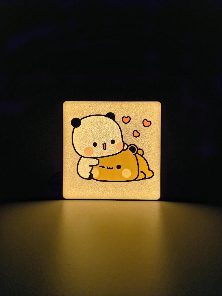 Bubu & Dudu Valentijn Lamp, Minder dan 50 cm, Nieuw, Cartoonstijl, Kawaii-aesthetic, Metaal
