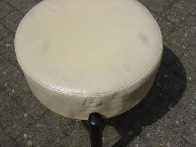 Twee Vintage Duits en Deens krukjes / taboeret jaren 60 /70, Ophalen of Verzenden, Gebruikt, Overige materialen