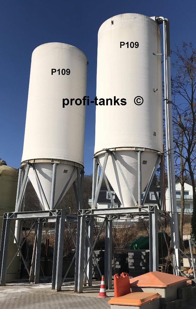 P109 polyester silo 50000 L GFK opslagtank pekelsilo meel, Tuin en Terras, 150 liter of meer, Ophalen, Gebruikt, Kunststof