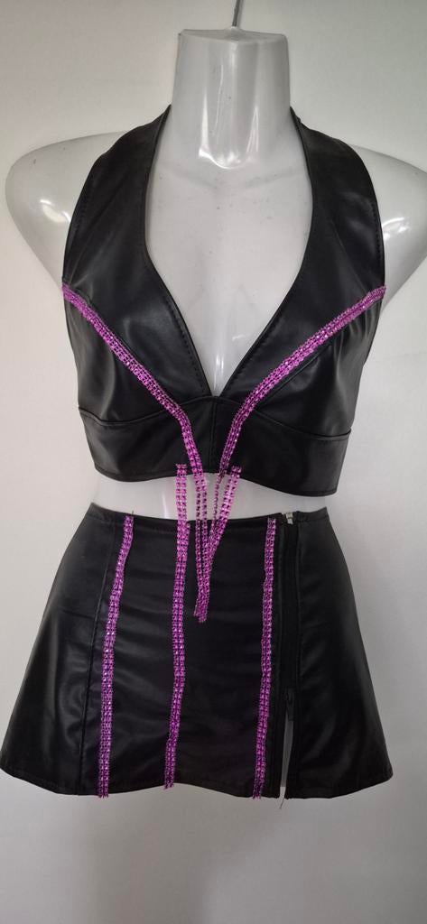 Kinky setje imitatieleer nieuw!!, Kleding | Dames, Carnavalskleding en Feestkleding, Nieuw, Kleding, Overige thema's, Maat 36 (S)