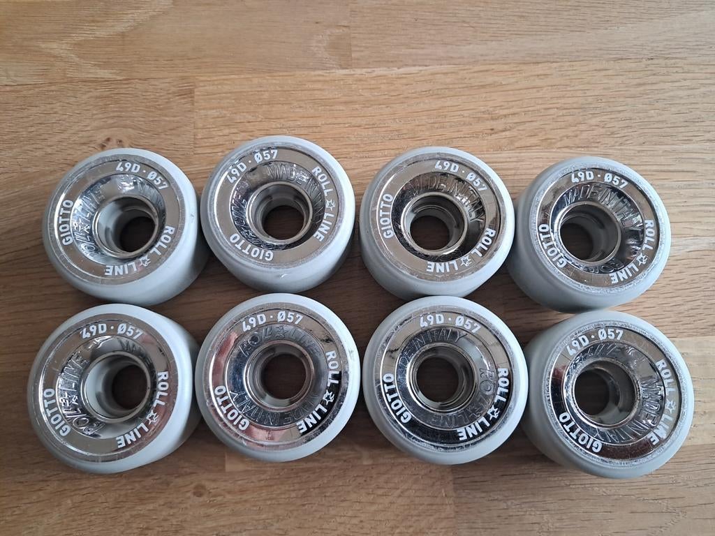 Roll Line Giotto rolschaatswielen - 57mm, 49D, Sport en Fitness, Skeelers, Ophalen of Verzenden, Zo goed als nieuw, Kinderen