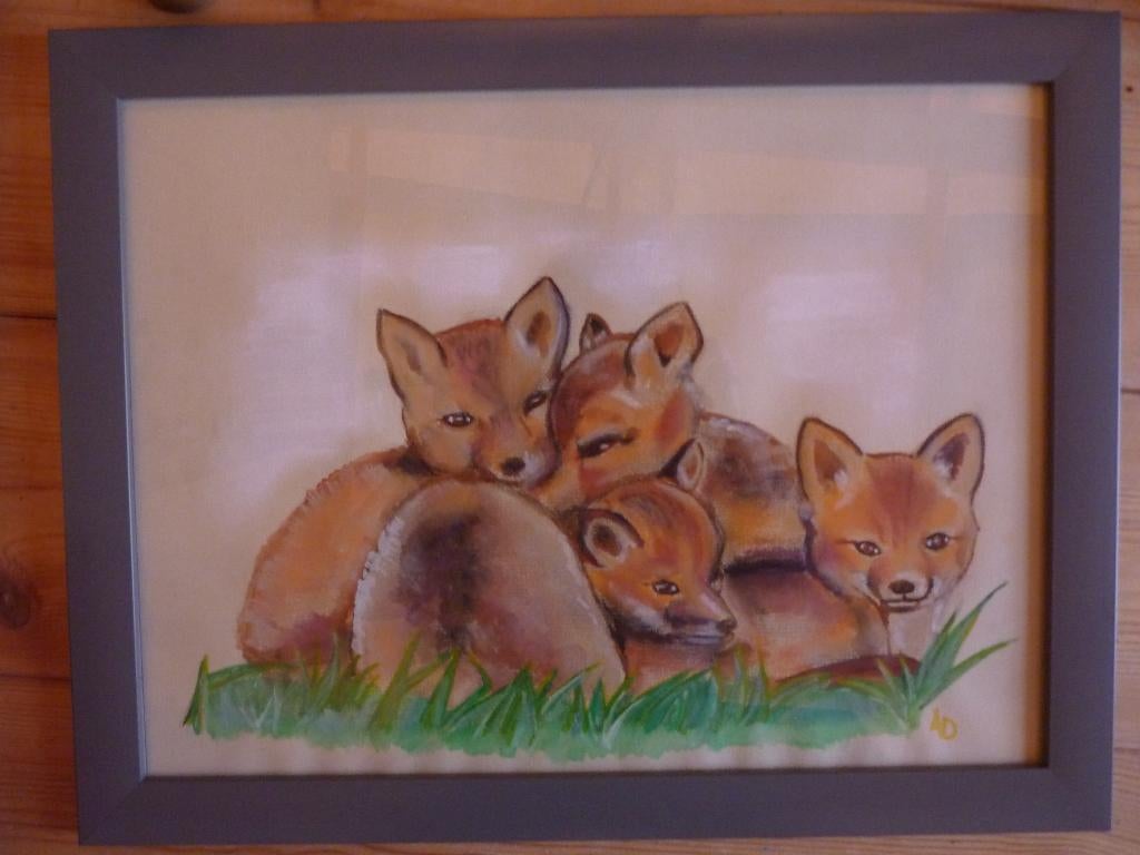 Vossen, Antiek en Kunst, Kunst | Schilderijen | Klassiek, Ophalen