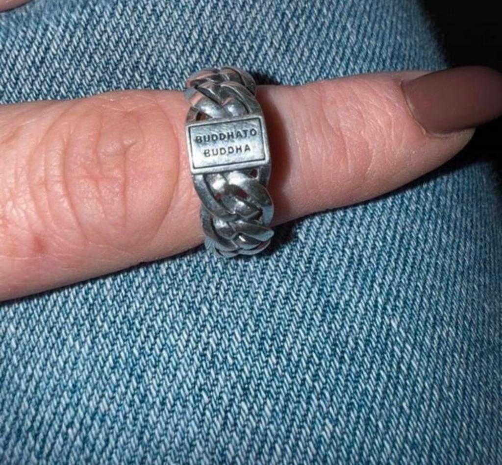 buddha to buddha ring nathalie small, maat 18, Sieraden, Tassen en Uiterlijk, Ringen, 18 tot 19, Ophalen of Verzenden, Zo goed als nieuw