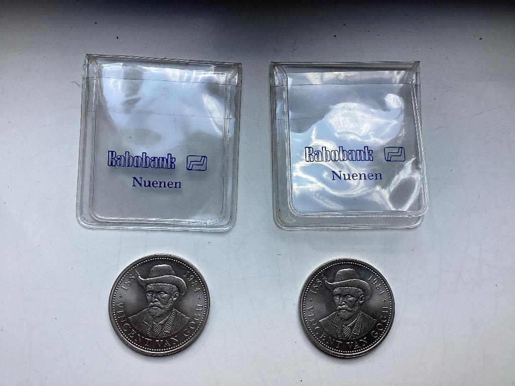 Munt 100 jaar Vincent van Gogh in Nuenen, Postzegels en Munten, Munten | Nederland, Losse munt, Overige waardes, Koningin Beatrix