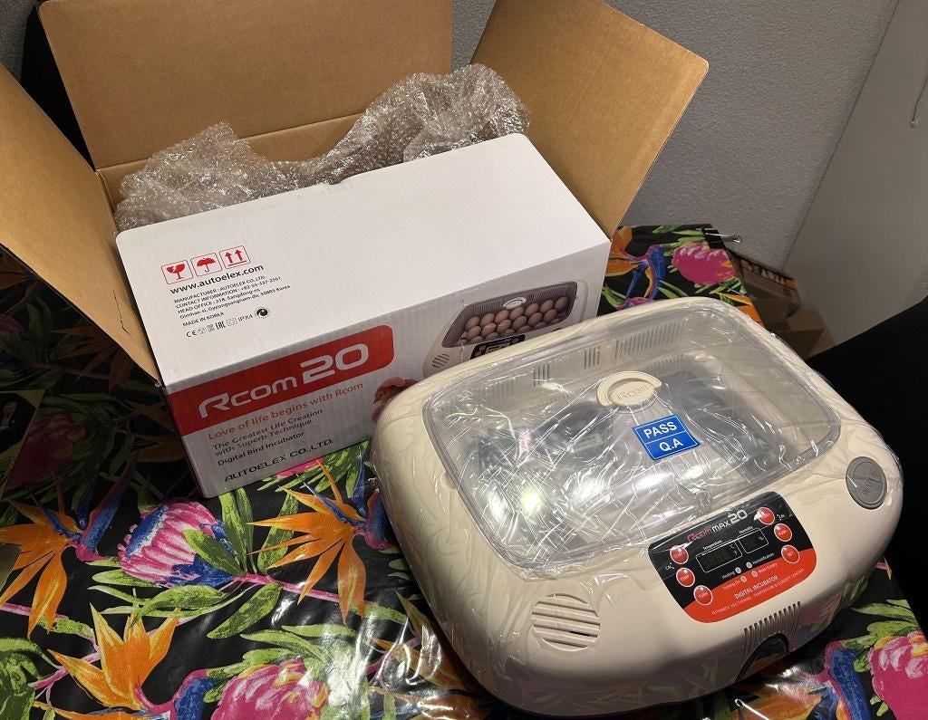 Rcom Max 20 automatische digitale broedmachine, Ophalen of Verzenden, Nieuw, Overige typen