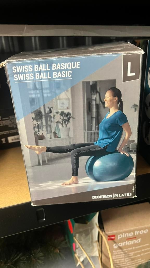 Pilatesbal incl. Pomp, Ophalen of Verzenden, Zo goed als nieuw