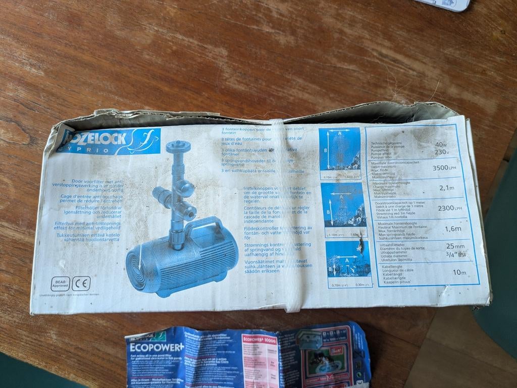 Waterpomp - HozeLock Cyprio, Tuin en Terras, Ophalen of Verzenden, Gebruikt, Elektrisch, Dompelpomp