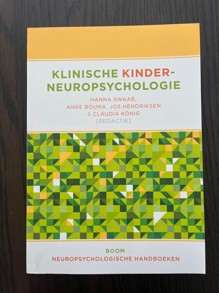 Klinische Kinder-Neuropsychologie - Handboek, Boeken, Ophalen of Verzenden, Zo goed als nieuw, Functieleer of Neuropsychologie