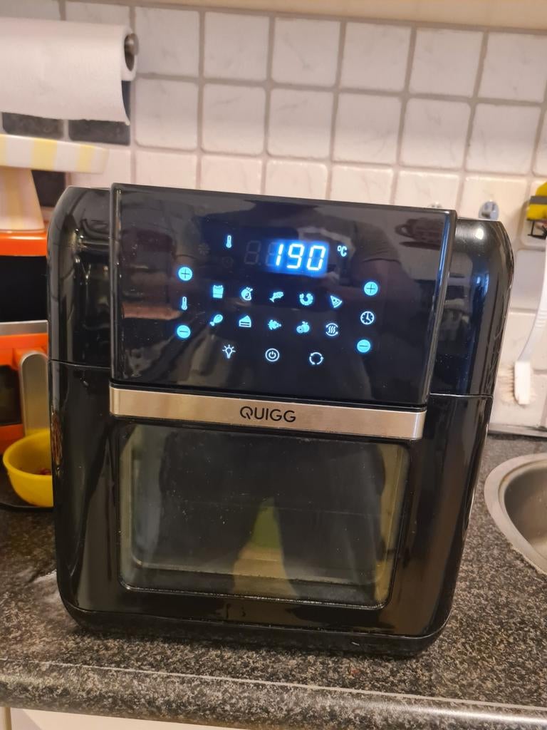 Quigg Airfryer - Gebruikt, in goede staat, Witgoed en Apparatuur, Airfryers, Ophalen of Verzenden, Gebruikt, Airfryer, 750 t/m 999 gram