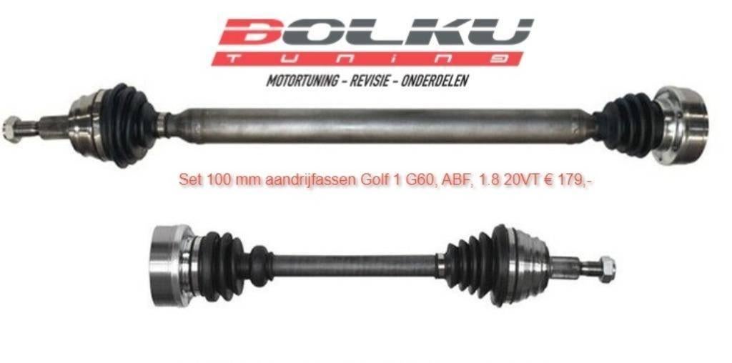 Nwe aandrijfassen Golf 1 100 mm flenzen, Ophalen of Verzenden