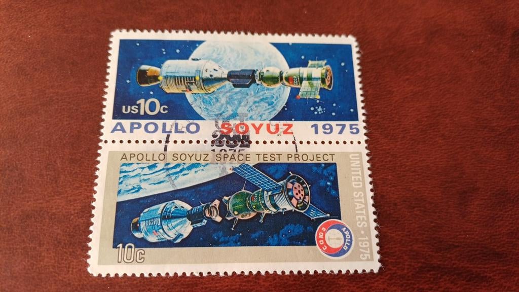 USA, 1975, Apollo Soyuz, Ophalen of Verzenden, Gestempeld, Overige thema's