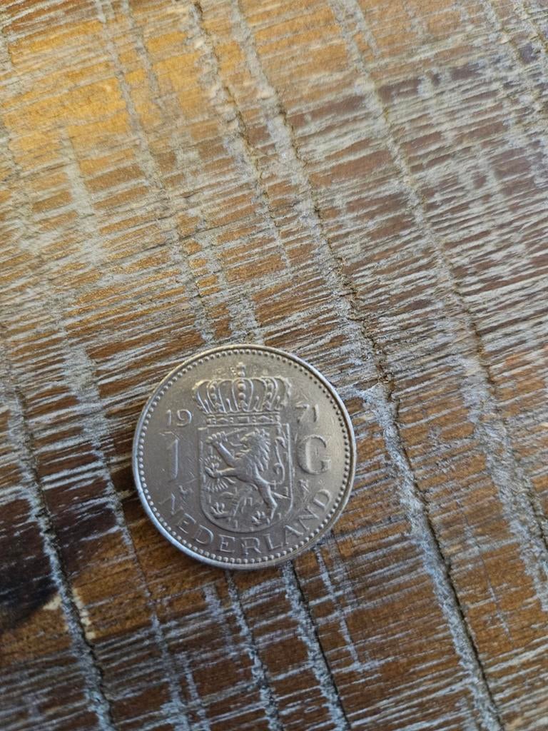 1 Gulden 1971 - Koningin Juliana, Postzegels en Munten, Munten | Nederland, Ophalen of Verzenden, Koningin Juliana, 1 gulden, Losse munt