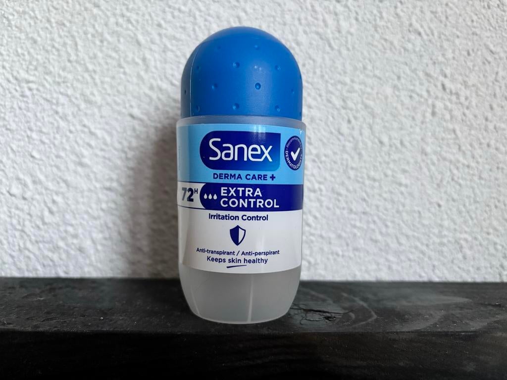 Sanex Derma Care + Extra Control Deodorant Roller 53ml, Ophalen of Verzenden, Nieuw, Deodorant of Bodyspray