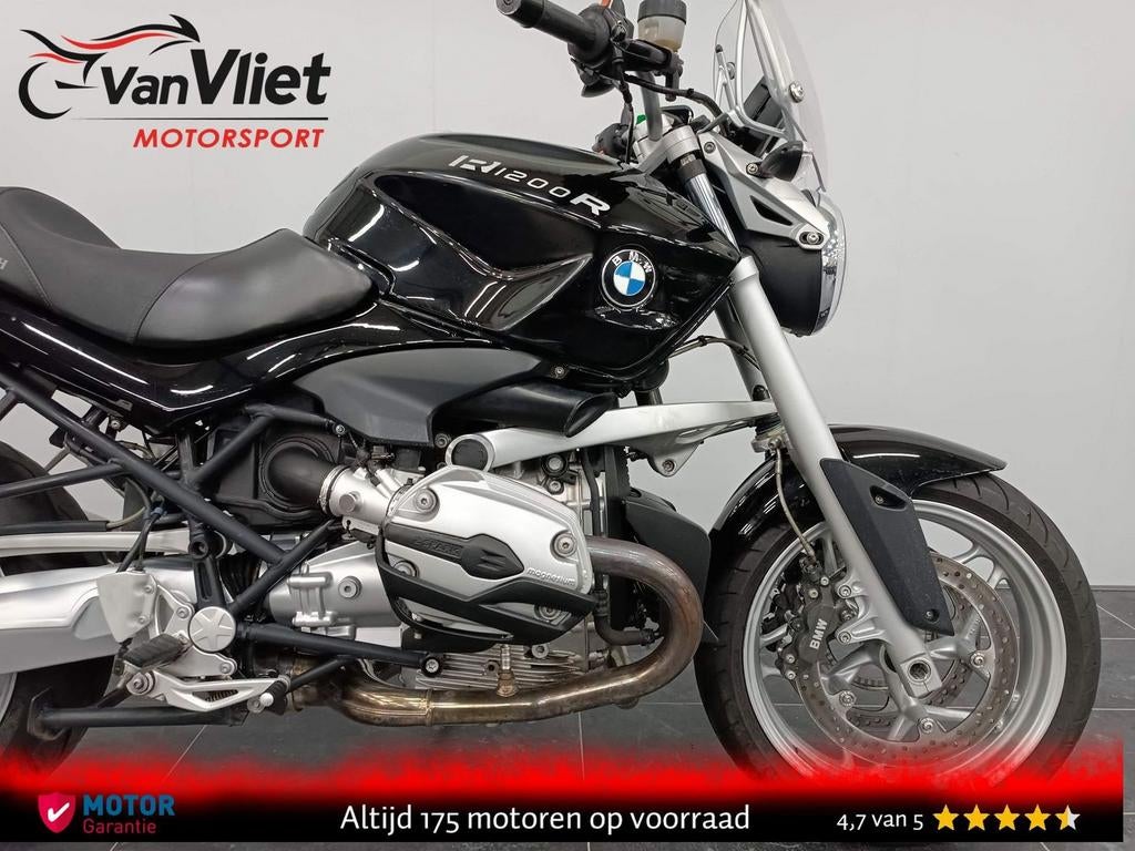 Zeer Mooie Bmw R1200R Zwart 2008 R 1200 R Zie Foto\'s.!, 2 cilinders, Bedrijf, Toermotor, Onbekend