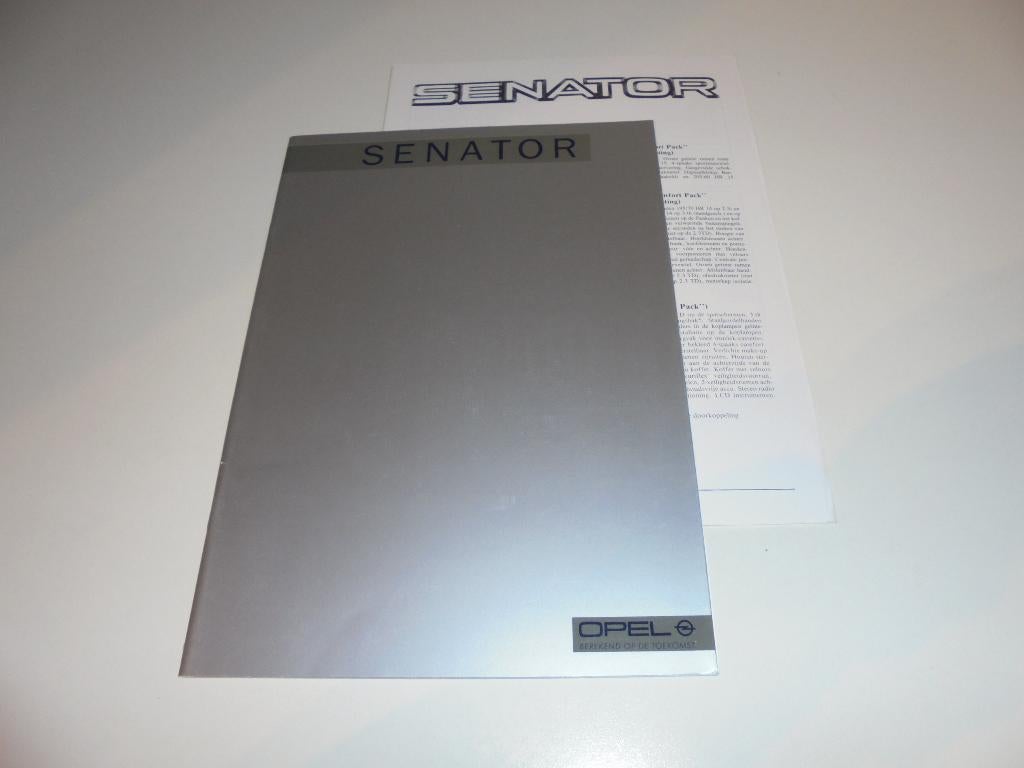 brochure Opel Senator  1986, Ophalen of Verzenden, Zo goed als nieuw, Opel