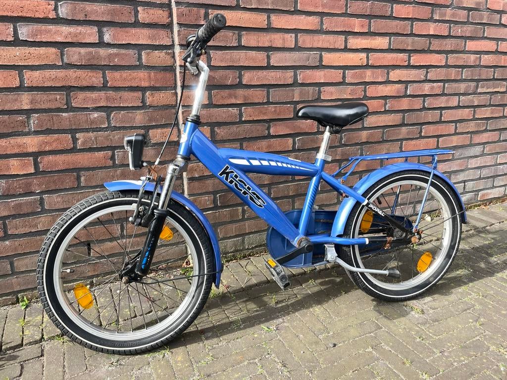 Stoere Kicks fiets 18 inch, Fietsen en Brommers, Ophalen, Gebruikt, 18 inch, Handrem