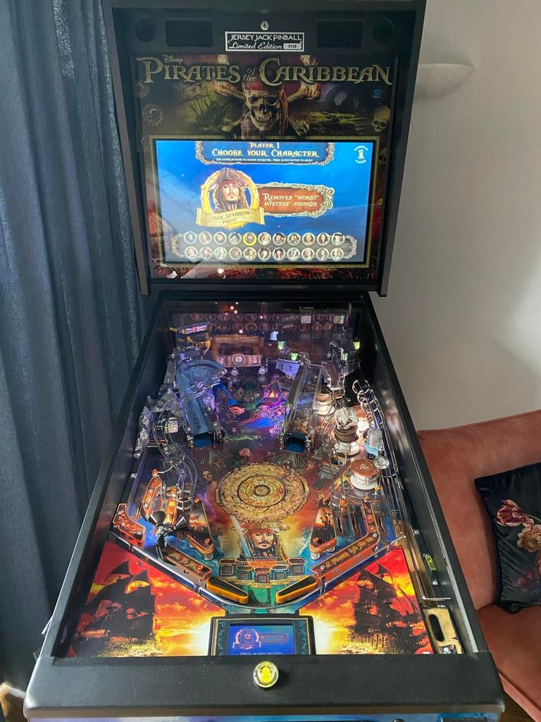 JJP POTC Pirates of the Caribbean LE Flipperkast, Verzamelen, Automaten | Flipperkasten, Zo goed als nieuw, Elektronisch, Flipperkast