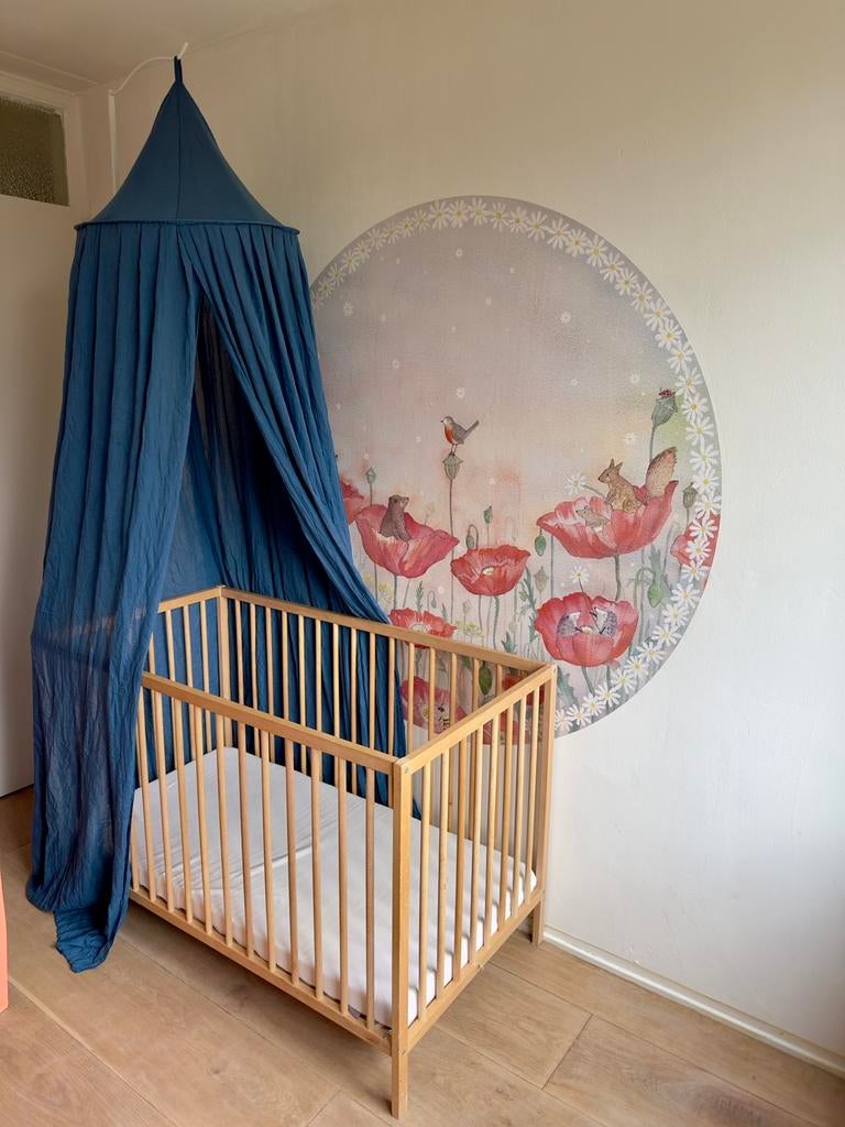 Ikea Sniglar ledikant, 2x Jollein klamboe, matras + piekstok, Ophalen, Gebruikt, Jongetje of Meisje