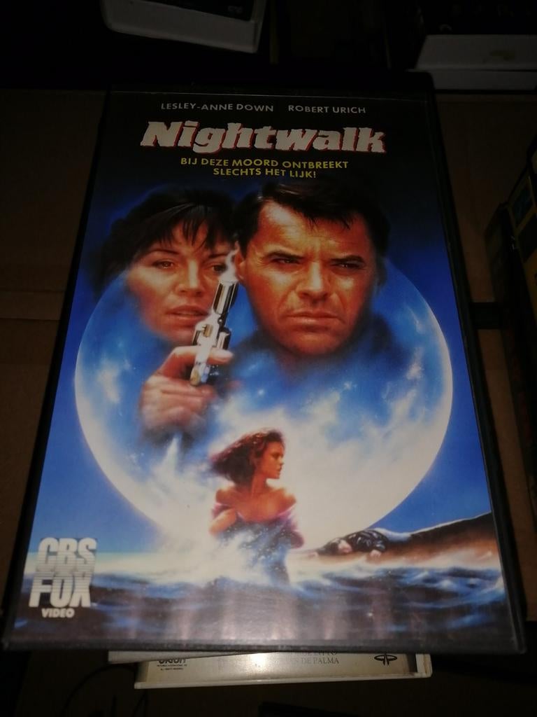 VHS ex-rental - Nightwalk, Cd's en Dvd's, VHS | Film, Vanaf 16 jaar, Ophalen of Verzenden, Gebruikt, Horror