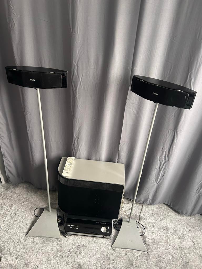 Philips 2.1 Home Cinema Set met Subwoofer en Zuil Speakers, Audio, Tv en Foto, Home Cinema-sets, Ophalen of Verzenden, Gebruikt