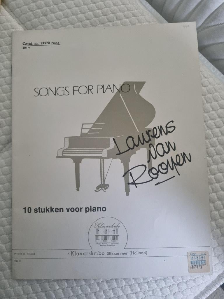 Klavarskribo - Laurens v. Rooyen - Songs for piano, Ophalen of Verzenden, Gebruikt, Artiest of Componist, Piano