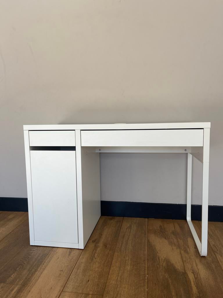 IKEA Micke bureau wit met lade en kastje, Huis en Inrichting, Bureaus, Overige typen, Met lades, Spaanplaat of MDF, Ophalen of Verzenden