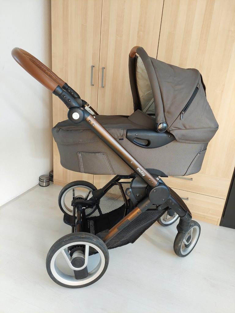 Kinderwagen Mutsy Explorer complete set. Groen cognac, Kinderen en Baby's, Kinderwagens en Combinaties, Ophalen, Gebruikt, Mutsy
